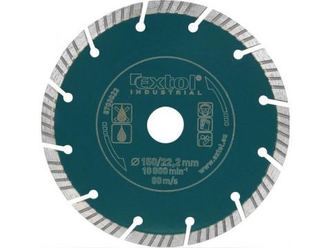 EXTOL kotouč diamantový řezný segmentový 150mm (8703023)