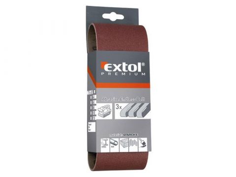 EXTOL Brusný pás, bal. 3ks,P60, 75x457mm, EXTOL PREMIUM (8803506)