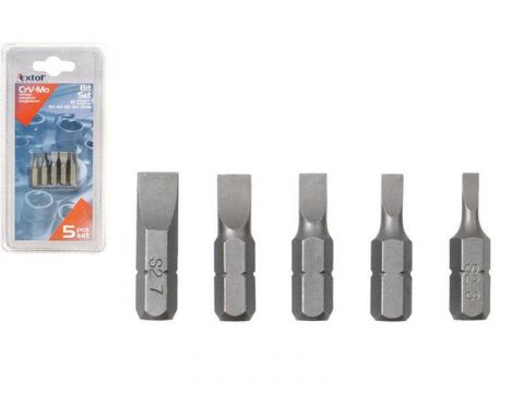 EXTOL hroty ploché, sada 5ks, 25mm, (-) 3-4-5-6-7, CrVMo, EXTOL PREMIUM (8819605)