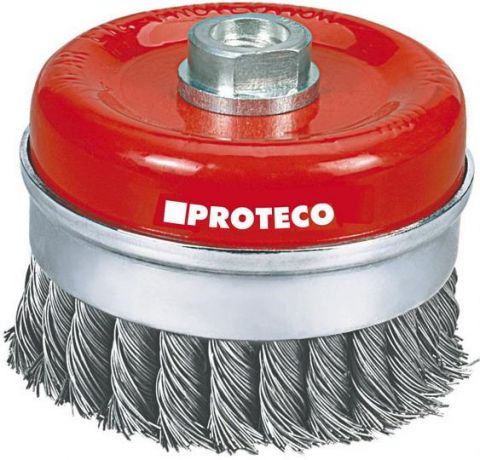 PROTECO PROTECO hrnkový copánkový kartáč s upínáním M14 100mm Fe (10.233-100-F)
