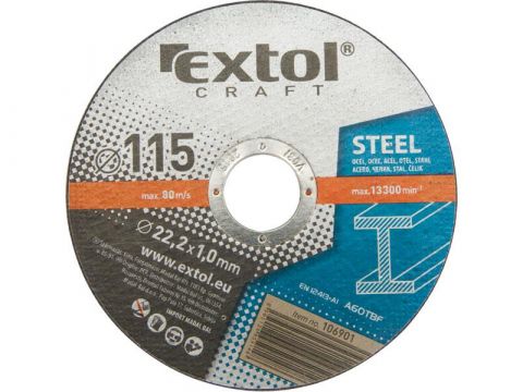 EXTOL kotouče řezné na kov, 5ks,230x1,9x22,2mm, EXTOL CRAFT (106950)
