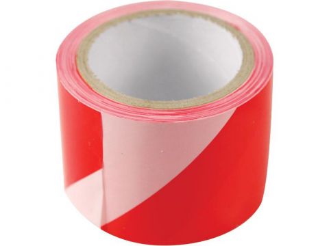 EXTOL páska výstražná červeno-bílá, 75mm x 250m, plní výstražnou funkci pro vyznačení ochranného pásma při stavebních a výkopový