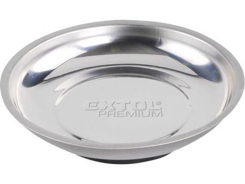EXTOL miska magnetická nerez, 150mm, hloubka misky 25mm, magnet o průměru 80mm, síla magnetu 1000-1200G (gauss), EXTOL PREMIUM (