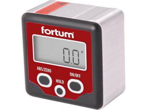 FORTUM sklonoměr digitální, 0°-360°, s magnety, FORTUM (4780200)