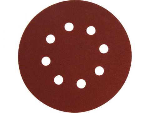 EXTOL papír brusný výsek, suchý zip, bal. 10ks, 150mm, P120, 8 otvorů (8803585)