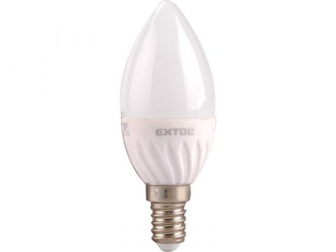 EXTOL žárovka LED, 3W, závit E14, svítivost 250lm, barva světla 3000K (teplá bílá), napětí 220-240V, nelze stmívat, EXTOL LIGHT