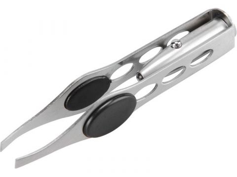 EXTOL pinzeta s LED světlem, délka 95mm, šířka čelistí 4mm, LED světlo, nerez, EXTOL CRAFT (9696)