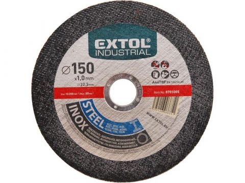 EXTOL kotouč řezný na ocel/nerez, 125x1,0x22,2mm, EXTOL INDUSTRIAL (8701002)
