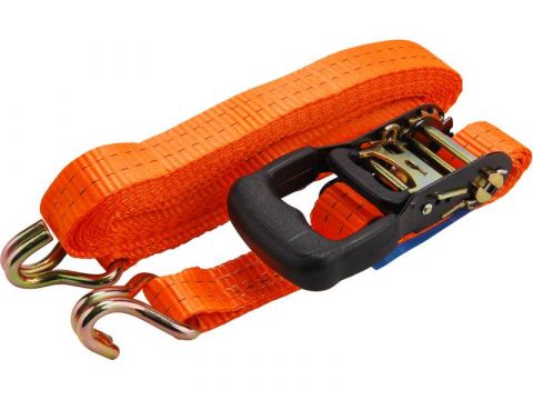 EXTOL pás upínací ráčnový s háky, 8m x 35mm, max. 2000kg, pevnost pásu: při opásání 2000 daN, v tahu 1000 daN, PES, EXTOL PREMIU