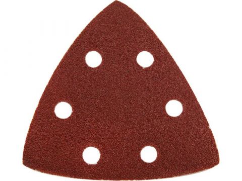 EXTOL papíry brusné delta, bal. 20ks, 93mm, P80, 6 otvorů, uchycení: suchý zip, rozměr: 93x93x93mm, EXTOL PREMIUM (8803883)
