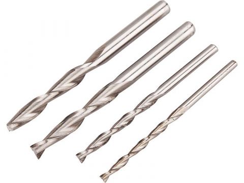 EXTOL frézy stopkové, sada 4ks, O 3,2-4-6-6,3mm, EXTOL CRAFT (408010B)