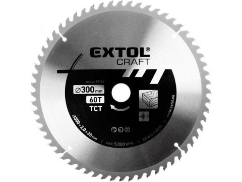 EXTOL kotouč pilový s SK plátky, 300x2,0x30mm (19116)
