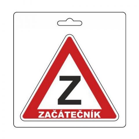 Samolepka ZAČÁTEČNÍK (105 x 120 mm) (34491)