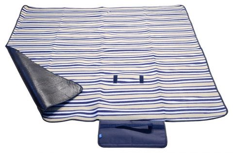 Pikniková deka FLEECE 150x135cm modrá (13571)
