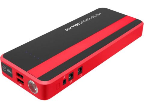 EXTOL jump startér, 700A, pro naftové a benzínové motory, powerbanka 5V, 19V (8897321)