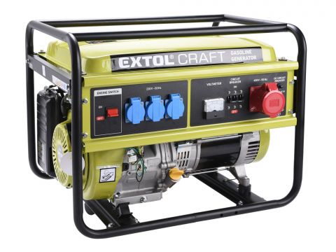 EXTOL elektrocentrála benzínová, 13HP/5,5kW (400V) 3x1,8kW (230V) (421011)