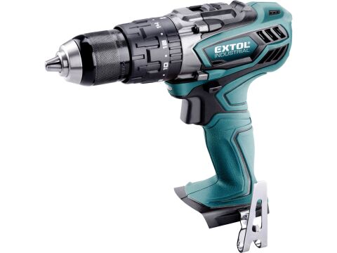EXTOL vrtací šroubovák aku s příklepem,4 pólový motor, bez baterie a nabíječky (8791110T)