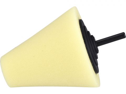 EXTOL kužel leštící pěnový, T80, žlutý, Ř80mm, stopka 6mm (8804566)