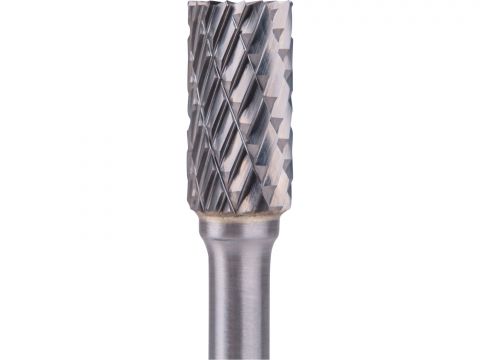 EXTOL fréza karbidová, válcová s čelním ozubením, pr.10x20mm/stopka 6mm,sek střední(double-cut) (8703714)
