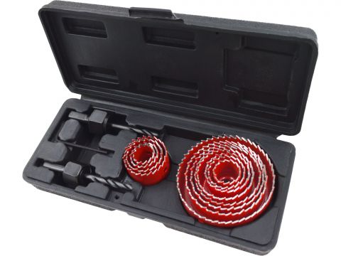 EXTOL vrtáky vykružovací korunkové, 12průměrů Ř19-76mm (8801606)