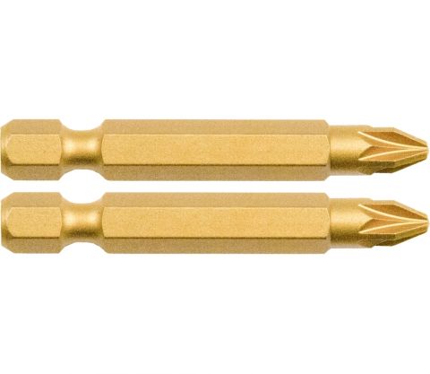 FORTUM-KITO hrot křížový sada 2ks, PZ 3x50mm, S2-Titan. úprava, FORTUM-KITO, hrot křížový sada 2ks, PZ 3x50mm, S2-Titan. úprava,