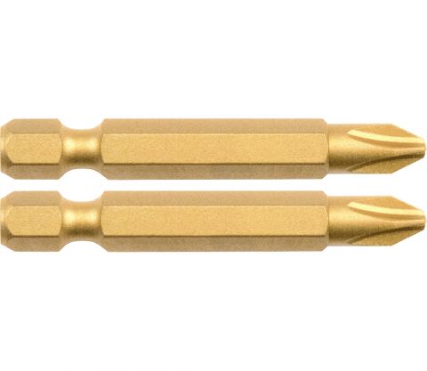 FORTUM-KITO hrot křížový sada 2ks, PH 3x50mm, S2-Titan. úprava, FORTUM-KITO, hrot křížový sada 2ks, PH 3x50mm, S2-Titan. úprava,