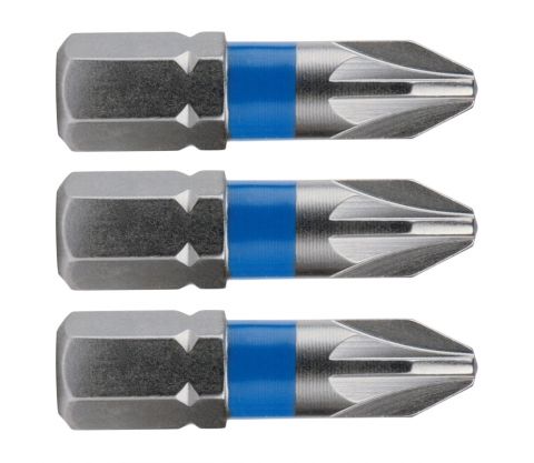 FORTUM-KITO hrot křížový sada 3ks, PZ 2x25mm, S2, FORTUM-KITO, hrot křížový sada 3ks, PZ 2x25mm, S2, FORTUM-KITO, S2 (4741302)
