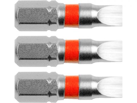 FORTUM-KITO hrot plochý sada 3ks, 5x25mm, S2, FORTUM-KITO, hrot plochý sada 3ks, 5x25mm, S2, FORTUM-KITO, S2 (4741105)