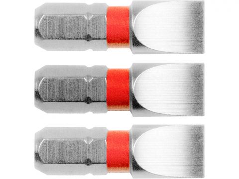 FORTUM-KITO hrot plochý sada 3ks, 8x25mm, S2, FORTUM-KITO, hrot plochý sada 3ks, 8x25mm, S2, FORTUM-KITO, S2 (4741108)