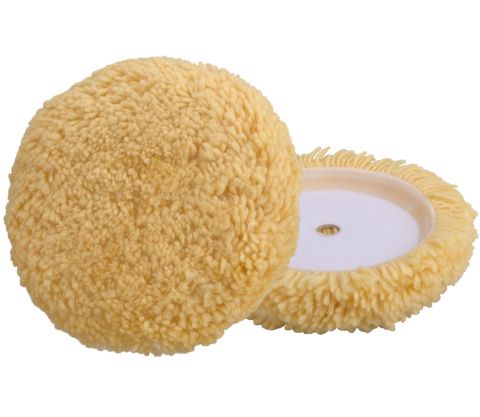EXTOL kotouč leštící vlněný, žlutý, T180, ?190mm, 1ply vlna 50/50, suchý zip ?150mm (8804570)