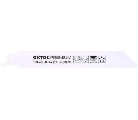 EXTOL plátky do pily ocasky 3ks, 150x19x0,9mm, Bi-metal (8806205)