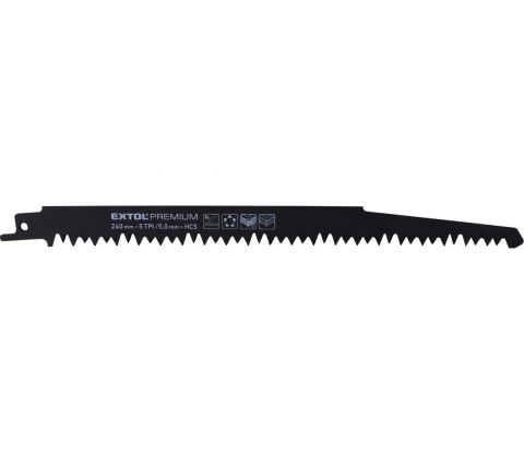 EXTOL plátky do pily ocasky 3ks, 240x19x1,5mm, HCS (8806102)