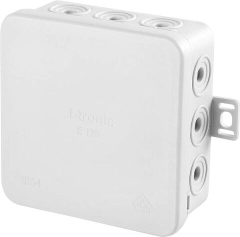 F-TRONIC Krabice elektroinstalační nástěnná/podhledová  75x75x40 E125 IP54 made in GERMANY (E125/10)