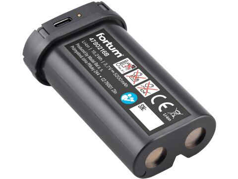 FORTUM baterie akumulátorová k laserům, 3,7V, Li-ion, 5200mAh (19,2Wh) (4780216B)