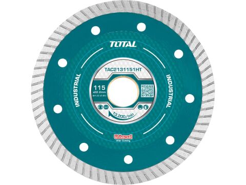 TOTAL Kotouč diamantový řezný, ultra tenký, mokré řezání, industrial, 115x22,2mm (TAC2131151HT)