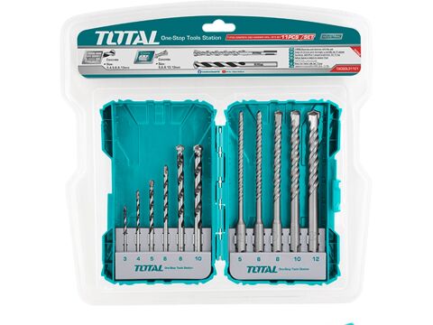 TOTAL Vrtáky a sekáče do betonu, 11ks, industrial (TACSDL31101)