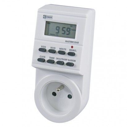 EMOS Časovač – digitální spínací zásuvka TS-EF1 1907110010 (P5501)