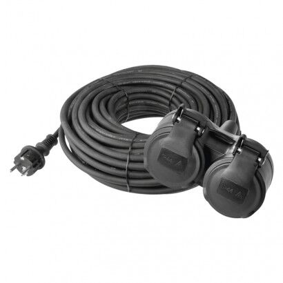 EMOS Prodlužovací kabel gumový – 2 zásuvky, 20m, 3× 1,5mm2, IP44 1901022001 (P0603)