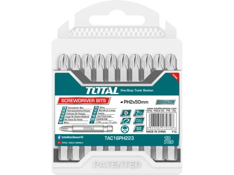 TOTAL Hroty, sada, 10ks PH2,50mm (TAC16PH223)