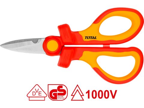 TOTAL Elektrikářské nůžky, industrial 160mm (THISS1601)