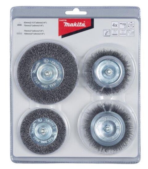 MAKITA MAKITA - Sada kartáčů do vrtačky 4ks D-65729 (D-65729)