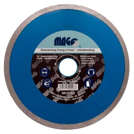 MAGG Diamantový kotouč celoobvodový 180x25,4mm (DKCQ180)