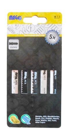 MAGG Sada náhradních pilek 5 ks - uchycení BOSCH (WT5)