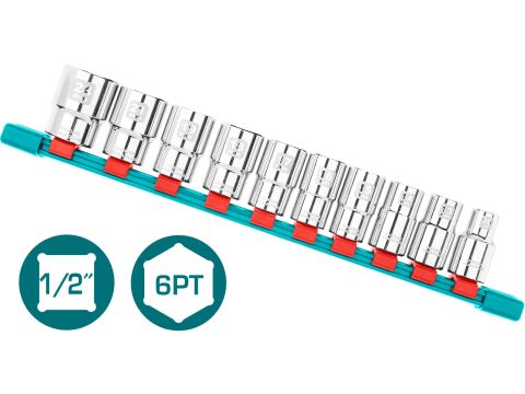 TOTAL Hlavice nástrčné 1/2, industrial (THT121101)