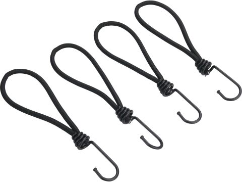 EXTOL gumy upínací krátké latexové 4ks, 18cm x O 6mm, latex (8861110)