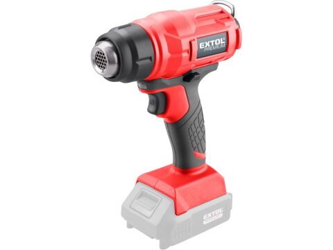 EXTOL pistole horkovzdušná aku SHARE20V, 550°C, 20V Li-ion, bez baterie a nabíječky (8891867)