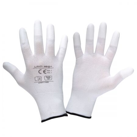 PROFIX sp. z o.o. LAHTI PRO - Rukavice pracovní nylonové WHITE - velikost 10 (L231110K)