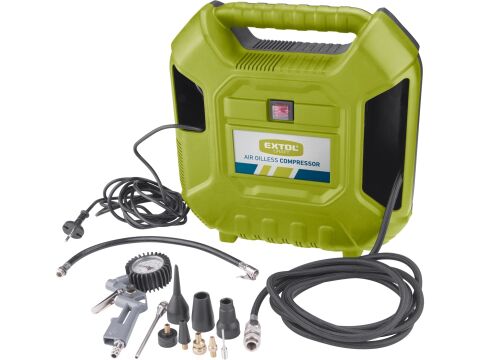 EXTOL kompresor bezolejový, 1100W (418102)