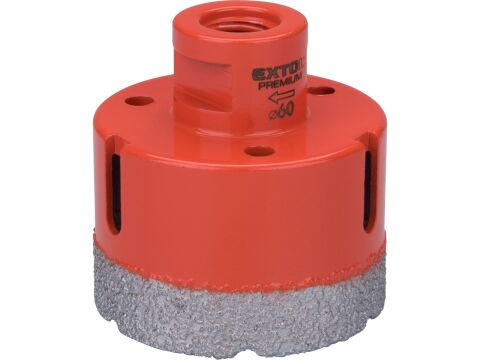 EXTOL korunka vykružovací diamantová, O 60mm, závit M14 (8801875)