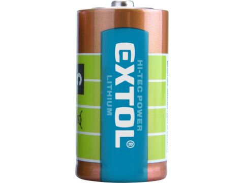 EXTOL baterie lithiová, 3V (CR123A), 1600mAh (42030)